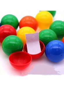 20pcs /50pcs Small Size Surprise Party Lottery Balls Size 3cm/1.18in - Plastic Mystery Prize Capsules For Birthday, Wedding & Game Drawings, Random Mixed Colors