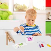 Magic Foam Texture Painting Kit Magic Puffy Paint 3D Magical Foam Painting DIY Bubble Drawing Pens Art Supplies(12 Colors) - Easels+Drawing Boards - View 8