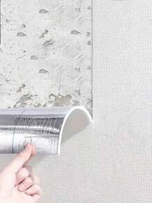 1 قطعة ورق حائط كتان لاصق جداري مقاوم للماء ومقاوم للرطوبة ذاتي اللصق، مناسب لديكور غرفة المعيشة والنوم والممر، بمقاس 50 سم * 2.8 متر / 5 متر / 10 متر ورق حائط ملصقات جدارية ديكور الغرفة ديكور المطبخ وغرفة المعيشة