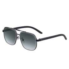 1pc New Stylish Retro Square Frame Fashion Glasses For Men, Casual Vintage Chic Elegant Party Street Wear, Wood Grain Temples High-End UV Protection Driving Fashion Glasses