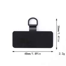 Parche de cordón universal para teléfono, accesorios de correa delgada de metal para teléfono, parche de cordón para teléfono de 0.4 mm
