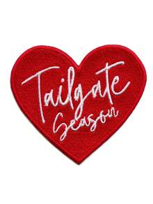 1pc Heart Shape Football Sport Embroidered Patch, Polyester Fabric DIY Embroidery Patch, Suitable For Clothes, Shoes, Accessories All Seasons - Multicolor - View 1