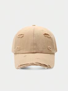 1 Stück Herren Basic Destroy Baseball Kappe, geeignet für Outdoor Sonnenschutz Lässig Bekleidung, Frühling/Sommer