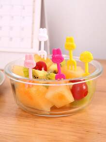 Sanrio 10pcs/30PCS/50pcs Cartoon Melody Rabbit Fruit Fork Set, Cute Animal Creative Fruit Signature Bento Fruit Fork, Dessert Fork, Party, Birthday, Holiday Gift, Perfect Gift For Friends, Colleagues, And Family