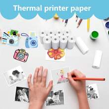 5/10/20 Rolki papieru, używane do natychmiastowego drukowania zdjęć z aparatów fotograficznych dzieci, odpowiednie do aparatów fotograficznych do natychmiastowego drukowania zdjęć dzieci, rejestrujące moment drukowania. Dzień Dziecka, środek lata, sezon szkolny