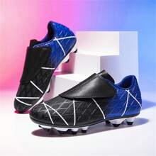 1 par de zapatos de fútbol/fútbol para niños con cierre de , sin tacos, para entrenamiento de principiantes