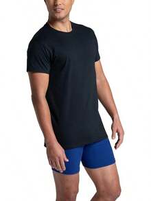 Men's Crew Tee Undershirts, Wicking,, Big & Tall Available - 顏色隨機 - 6 件裝 - 查看 2