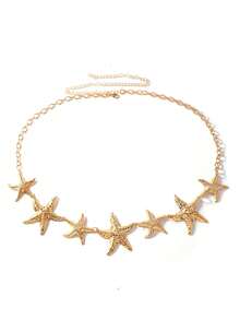 海星腰链，性感沙滩身体项链，适合女性休闲或度假佩戴