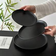 1pc Stainless Steel Round Tray, Multi-Functional Fruit Plate, Suitable For Table Decor, Desserts, Snacks, Cookies, Household And Kitchen Dining, Ramadan Use