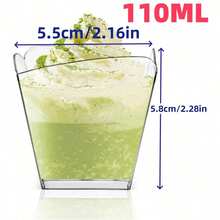 50pcs Dessert Cups, Transparent Jelly Cups, Ice Cream Cups, Pudding Mousse Cups, Reusable, Suitable For Birthdays, Weddings, Parties, Gatherings, Holiday Get-Togethers - Multicolor - View 5