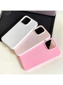 3 st. enfärgat Macaron TPU stötsäkert telefonskal, kompatibelt med Apple 17/16/15 Pro Max/15 Plus/15 Pro/15/14 Pro Max/14 Plus/14 Pro/14/13 Pro Max/Pro Max/12 Pro Max/12 Pro/12/11 Pro Max/11 - Multifärgad - Visa 3