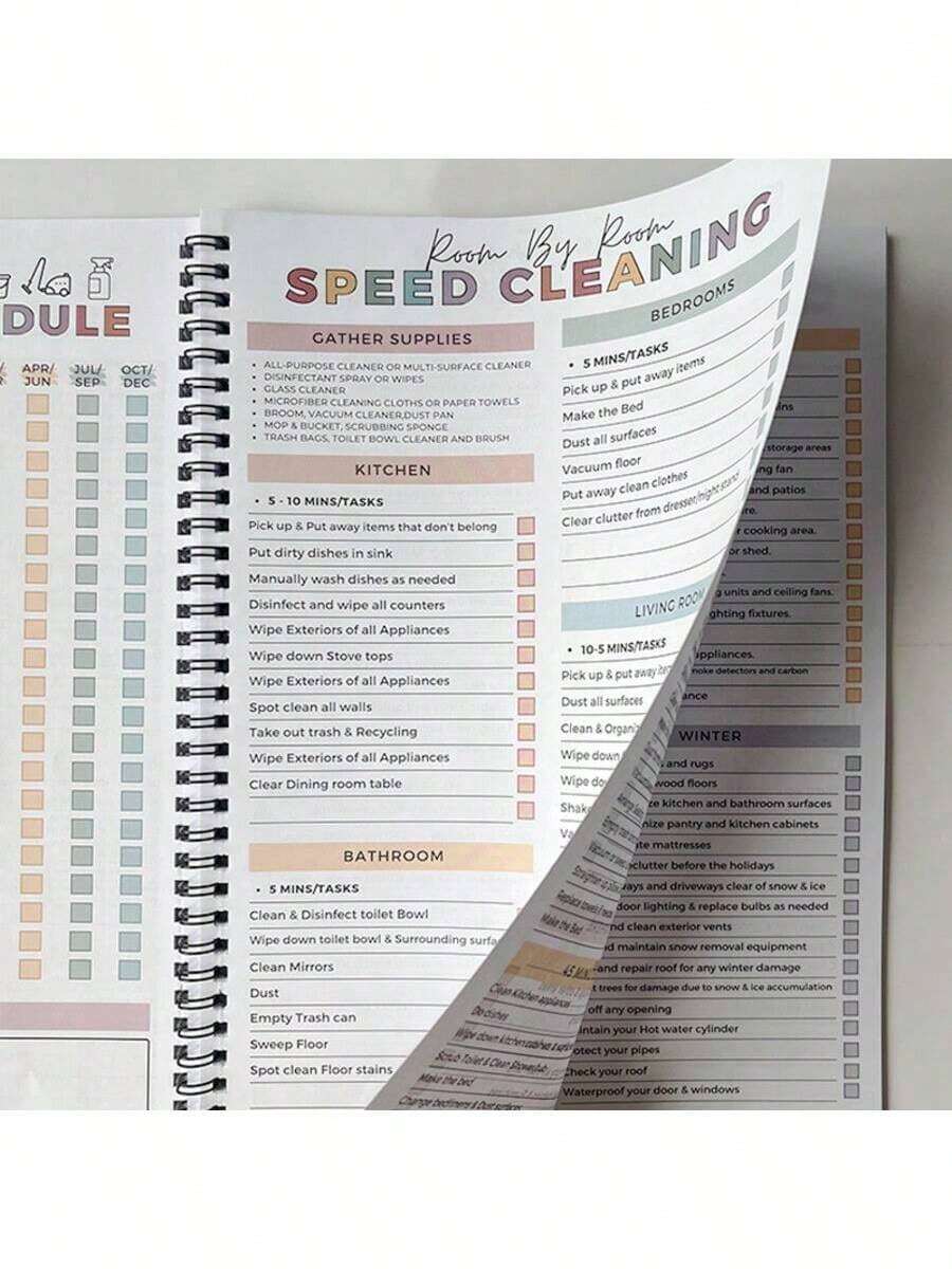 ADHD Cleaning Plan, Home Cleaning Schedule, Weekly, Monthly, Annual ...