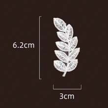 10 buc/pachet patch-uri de broderie cu dantelă cu frunze albe pentru rochie de mireasă DIY, geantă, decor de cusut