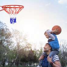GOFLAME 46 Cm Basketball Replacement Net All-Weather Basketball Goal Hoop-Red - Red - View 6