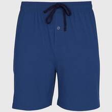 Mens 2 Pack Cotton Sleep Short,5 Inseam, Comfortable And Breathable, Assorted Colors - 黑色/藍色深度 - 查看 4