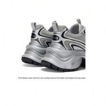 GG-CC Giày thể thao đế dày GGCC Shiny Galaxy 2025 màu bạc, giày thể thao mới mùa hè cho nữ - Màu Khaki - Xem 7