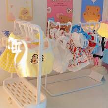 Perchero de 20 cm para almacenamiento de ropa de muñeca BJD, estante de exhibición de zapatos, caja de almacenamiento de percha de ropa de muñeca, soporte de ropa, regalo para niños para Labubu - Multicolor - Ver 8