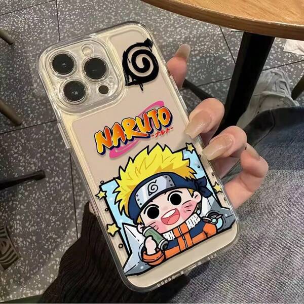bandai 1 pezzo Nuova custodia per telefono 16 pm, custodia protettiva per telefono carina e retrò con design Uzumaki 17, custodia per telefono trasparente, antiurto e anti caduta