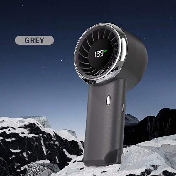 MEET SUN 1 pièce Ventilateur portable haute vitesse pour l'extérieur avec batterie rechargeable 1800mAh, sangle de suspension, 199 vitesses, produit à croisée à chaud
