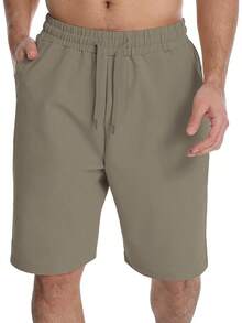 VN-Men's Plus Size ShortsVN-Men's Plus Size Shortsn's Lounge Shorts With P Poets Loose-Fit Jeey Shorts Running,Workout,Tining, Basketbashorts Menshorts Men - Grey Brown - 查看 4