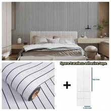 1 Roll 3D Foam Wallpaper - Self-Adhesive, Thickened Sxp Stripe Pattern For Ceilings, Partitions & Curved Indoor Spaces