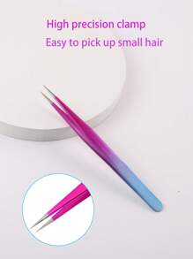 1pc Professional High-Quality Precise Stainless Steel Eyebrow Tweezers, Suitable For Facial Hair, Ingrown Hair And Fragment Removal, Eyelash Extension, Makeup Tool For Women And Men,Makeup,Cheap,Room Decor,Vanity,Travel,Bedroom,Makeup Accessories,Tweezers