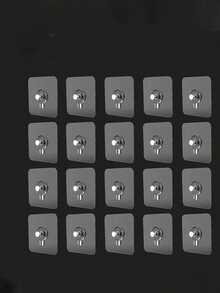 5/10/20/30pcs Set Modern Wall Mounted Practical Hooks - Easy Installation, Strong Adhesive, No Drilling Required, Waterproof Plastic Hooks, Suitable For Kitchen And Bathroom, Can Hang Photos, Frames, Posters, Clocks, Etc. - Multicolor - View 2