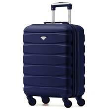 55x40x20cm Maximum Size Carry On For Priority Boarding Large Cabin Bag - Approved With RyanAir Bag Sizer - Lightweight ABS - Navy - View 3