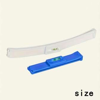 2pcs Self-Service Bangs Trimming Ruler, Professional Hairstyle Trimming Kit, DIY Straight Bangs Trimming Tool, Bangs Clip + White Hair End Clip, ABS Plastic Odorless, Home And Travel Hair Styling Tool