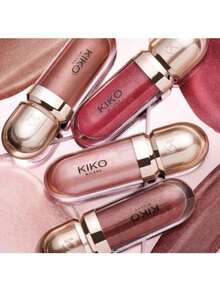 NEW Gold Reflections 3D Hydra Lips Gloss Kiko Milano - 44 Disruptive Brown - 查看 3