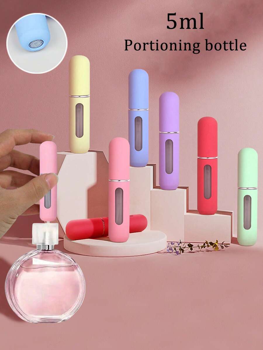 6/3/1 Chai đựng nước hoa màu kẹo 5ml có thể nạp lại, Chai phun nước hoa có thể nạp lại, Bình xịt nước hoa du lịch, Bình đựng dung dịch rỗng mini di động, Vật dụng cần thiết khi đi du lịch, Túi đựng đồ du lịch đi biển, Kỳ nghỉ hè trở lại trường, Chai chia phần, Chai xịt, Có thể tái sử dụng. Chai chia phần dung dịch. Bình chứa dung dịch, Bình xịt mịn, Chai phun sương Chai du lịch ngày lễ