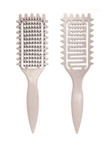 Cepillo definidor de rizos, cepillo para cabello rizado para rizos, ondas y espirales, definir, dar volumen, desenredar rizos de mujeres y niñas, reduce el tirón y el frizz del cabello