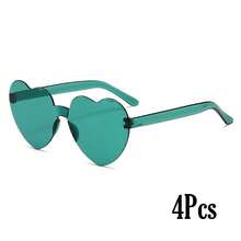 1-10个/包 透明心形派对眼镜，多功能新奇自拍眼镜 - 彩色 - 查看 31