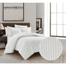 Esly 3Piece Solid Color Duvet Cover Set King Green