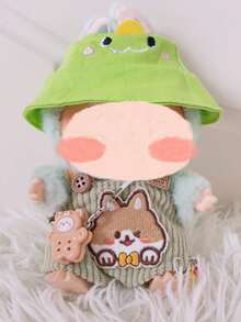 14pcs, 17cm For Labubu Doll Clothes, 10cm Doll Pig Doll 3 Years Old, 15cm Cartoon Summer Hat, Small Accessories Camera, Cartoon Model Mini Camera, Bowknot Necklace Accessories, Summer Fashion Style. (Doll Not Included, Accessories Only) - Multicolor - View 4