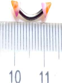 45pcs/Set Acrylic Body Piercing Jewelry For Men, 9 Styles 5pcs Each Include Tongue Ring, Eyebrow Ring, Nose Ring