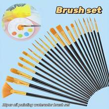 Celemela 22 Peças Conjunto Profissional de Pincéis de Pintura - Boa Absorção de Água, Cerdas Macias, Boa Elasticidade - Pincéis de Plástico para Acrílica, Aquarela, Pintura a Óleo - Adequado para Iniciantes e Profissionais - Perfeito para Tela, Tecido e Artesanato de Papel