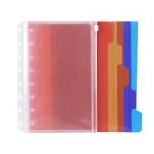 Eagle Giấy thay thế đóng gáy đĩa, Tờ kế hoạch đóng gáy đĩa, 120 tờ/240 trang, Bộ chia nhựa 5 ngăn có 1 túi khóa kéo, Giấy thay thế dạng đĩa cho hệ thống ghi chú, Kích thước dành cho trẻ em 8,4" X 5,5" - Nhiều màu - Xem 11