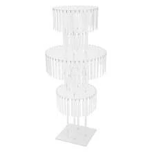 Futchoy 5-Tier Flower Stand For Wedding, Crystal Flower Stand, Weddings Decoration Flowers Stand - trắng - Xem 7