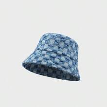 1pc Cow Print Fluffy Retro Bucket Hat, Thickened Warm Winter Hat, Versatile Korean Style For Women