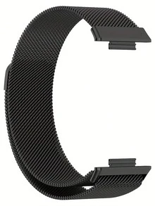 Daily Fashion Temperament, Business Style, Niche Breathable Stainless Steel Milan Metal Strap, Suitable For Hua Wei Watch Fit4/Fit3 Models, Magnetic Suction, Quick Release Buckle Design, NFC Version Available, High-End Temperament Wristband, Intelligent Sports Couple Wristband, Men's And Women's Watch Chains