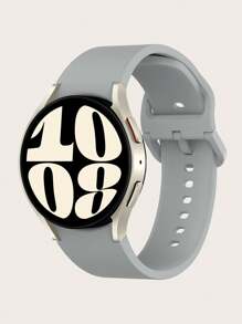 1pc Unisex Plain Quick Release Silicone Smartwatch Strap Compatible With Samsung Watch 7/6/5/4, Compatible With 40mm/42mm/43mm/44mm/45mm/46mm/47mm