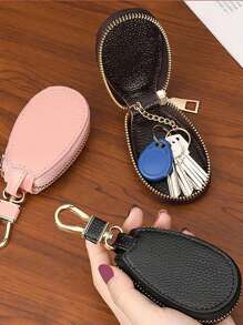 Unisex Large Capacity Multi-Function Key Holder Pouch, Minimalist & Compact, Suitable For Home Use, Mini Wallet For Women, Wallet/Clutch - Multicolor - View 2