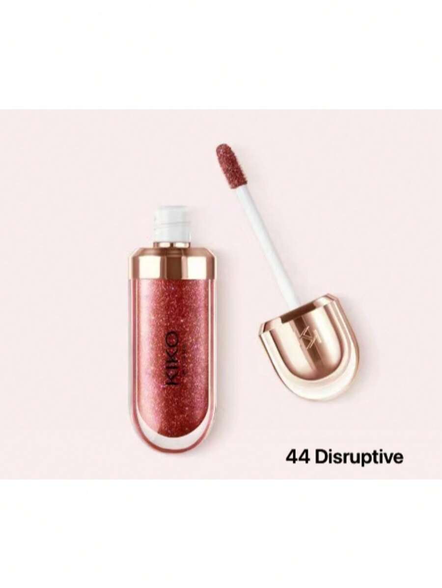 NEW Gold Reflections 3D Hydra Lips Gloss Kiko Milano - 44 Disruptive Brown - 查看 1
