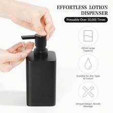 4pcs Bathroom Accessories Set, Including Soap Dispenser, Toothbrush Holder, Cotton Swab Holder, Complete Bathroom Accessories - Black - View 6