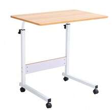 Mobile Over Bed Chair Table Hospital Overbed Height Adjustable Laptop Tray Stand - 60x40cm / 23.6x15.7in - View 8