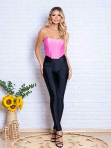 Women Pants - 黑色 - 查看 5