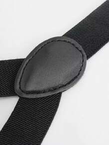 2 Pack Men's Black Elasticated Adjustable Halter Tie Bow For Everyday Dress Pants With Loop Closure For Shows, Parties, Grooms, Decoration As A Boyfriend Gift Bowknot Matching Decoration, Matching Accessories.