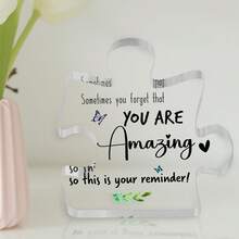 Placas de sentimiento de acrílico: Gratitud y Apreciación. Perfecto para regalar a mamá, papá, amigos y familia. Diseñados como recuerdos que infunden calidez sincera a cualquier espacio, convirtiendo momentos ordinarios en recuerdos apreciados que duran toda la vida.