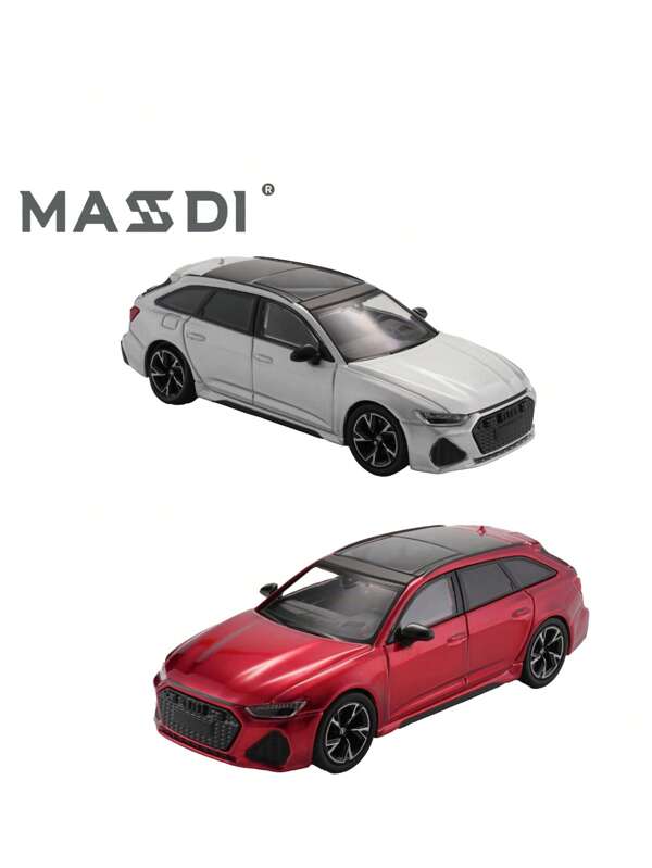 1 pieza Maisto 1:64 Coche de Aleación Audi RS6 Modelo a Escala, Conducción Suave, Parrilla Delantera y Logotipo en Relieve 3D, Sistema de Escape Segmentado Realista, Coleccionable Premium, Regalo o Decoración Perfecta